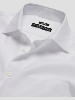 Solid Dress Shirts|Dress Shirts-Pronto Uomo Modern Fit French Cuff Dress Shirt Black Solid