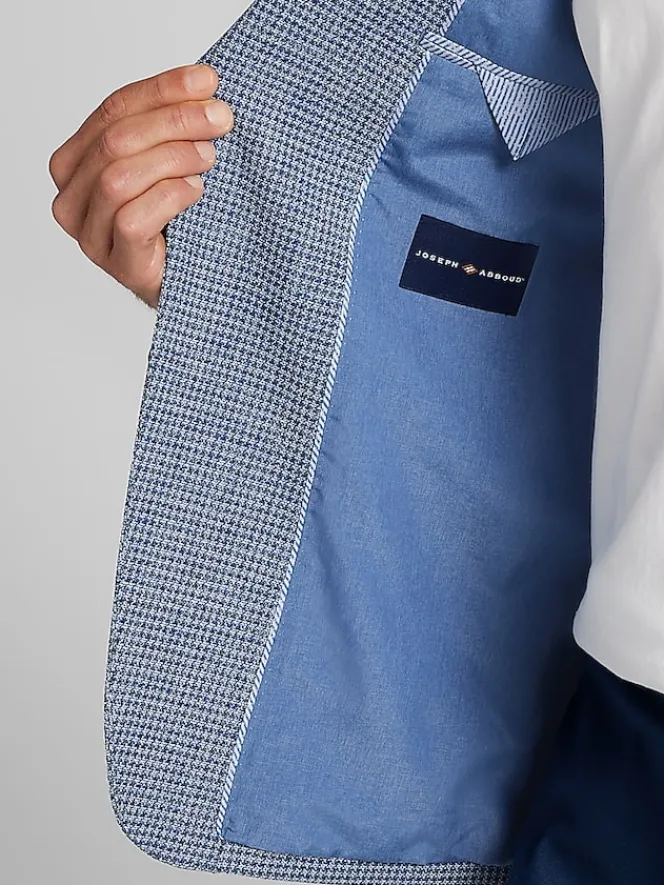 Sport Coats|Sport Coats-Joseph Abboud Modern Fit Houndstooth Sport Coat Blue Houndstooth Check