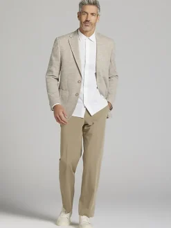 Big & Tall Sport Coats|Casual Shop-Joseph Abboud Modern Fit Knit Sport Coat Tan Tic