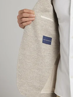 Big & Tall Sport Coats|Casual Shop-Joseph Abboud Modern Fit Knit Sport Coat Tan Tic