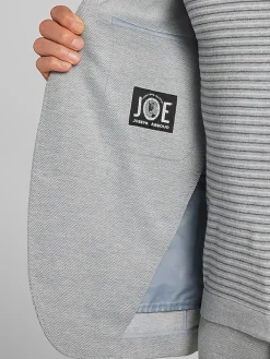 3-piece Suits|Suit Separates-JOE Joseph Abboud Modern Fit Knit Suit Jacket Grey Birdseye