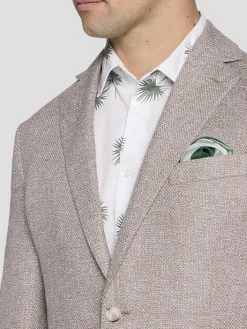 Sport Coats|Sport Coats-Joseph Abboud Modern Fit Linen Blend Sport Coat Tan Tic