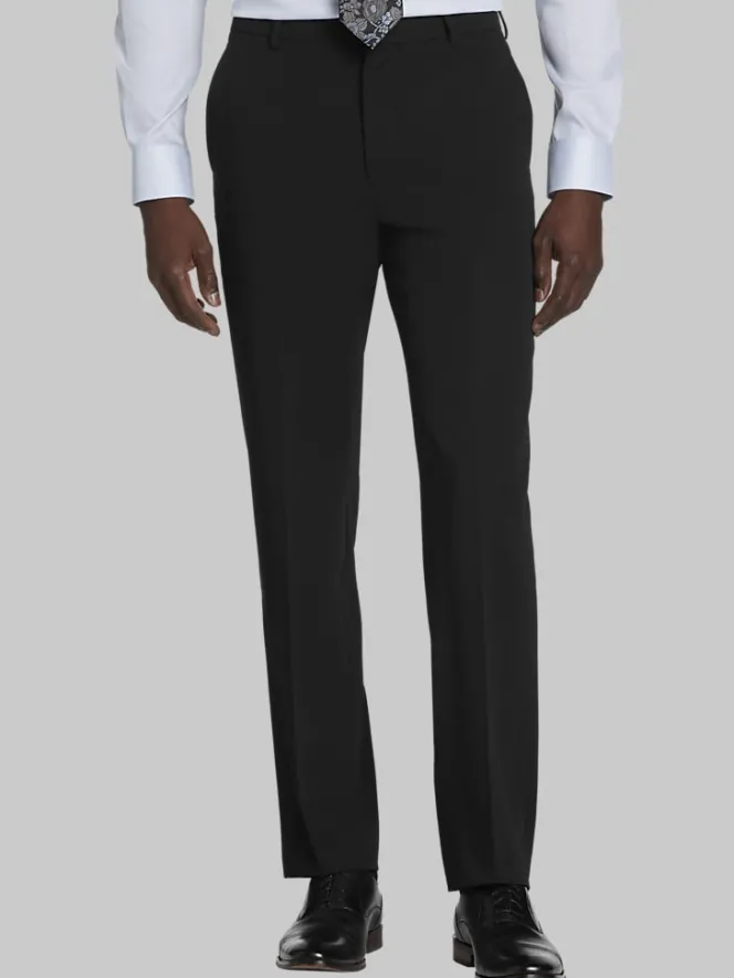 Big & Tall Pants|Dress Pants-Joseph Abboud Modern Fit Luxe Dress Pants Black