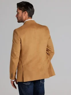 Casual Shop|Big & Tall Sport Coats-Nautica Modern Fit Microsuede Sport Coat Blue