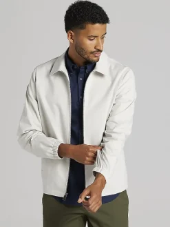 Outerwear-Awearness Kenneth Cole Modern Fit New Tech Knit Zip Bomber Jacket Black