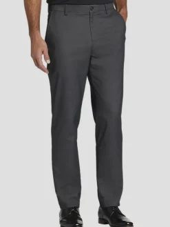 Casual Pants & Chinos|Casual Pants & Chinos-Awearness Kenneth Cole Modern Fit Performance Flex Chino Char Text