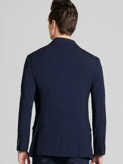 Sport Coats|Sport Coats-Awearness Kenneth Cole Modern Fit Plaid Seersucker Sport Coat Black/White Plaid Seersucker