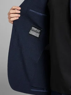 Sport Coats|Sport Coats-Awearness Kenneth Cole Modern Fit Plaid Seersucker Sport Coat Black/White Plaid Seersucker