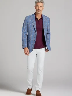 Sport Coats|Sport Coats-JOE Joseph Abboud Modern Fit Plaid Sport Coat Blue Plaid
