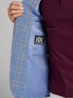 Sport Coats|Sport Coats-JOE Joseph Abboud Modern Fit Plaid Sport Coat Blue Plaid