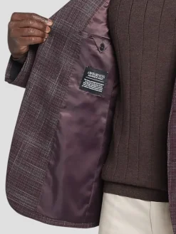 Sport Coats|Sport Coats-Awearness Kenneth Cole Modern Fit Plaid Sport Coat Wine Plaid