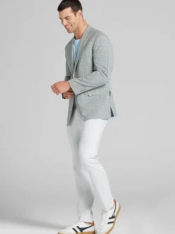 Sport Coats|Sport Coats-JOE Joseph Abboud Modern Fit Plaid Sport Coat Sage Plaid