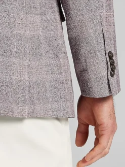 Sport Coats|Sport Coats-Awearness Kenneth Cole Modern Fit Plaid Sport Coat Rose Plaid