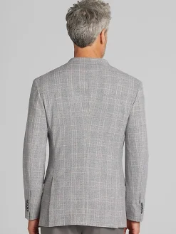 Big & Tall Sport Coats|Casual Shop-Awearness Kenneth Cole Modern Fit Plaid Sport Coat Light Blue Plaid