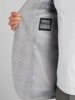 Big & Tall Sport Coats|Casual Shop-Awearness Kenneth Cole Modern Fit Plaid Sport Coat Light Blue Plaid