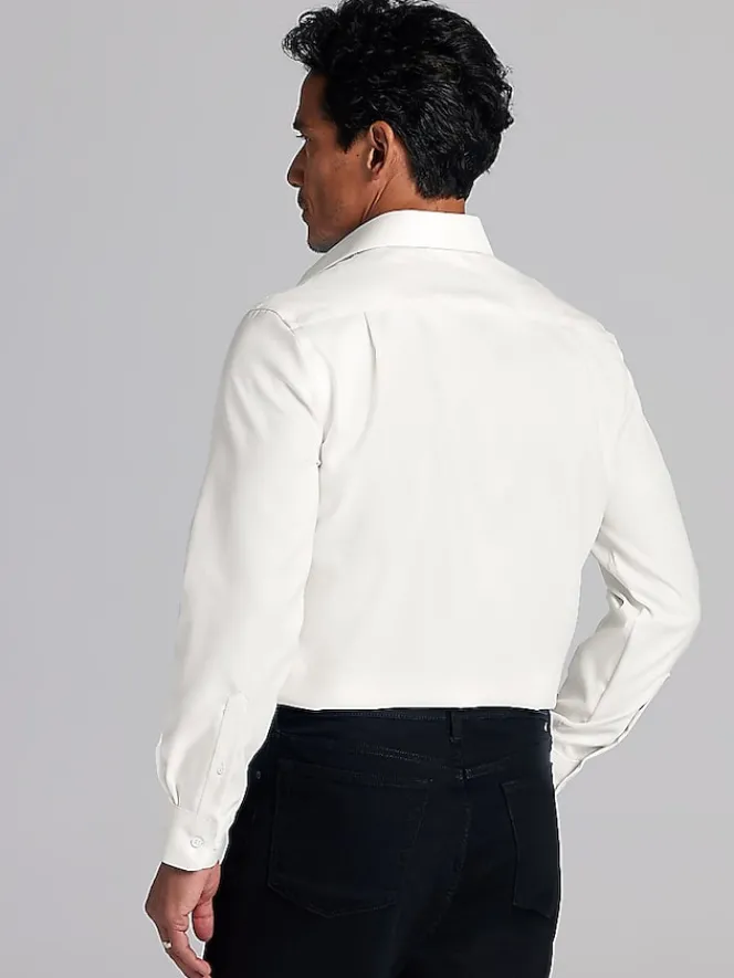 White Dress Shirts|Dress Shirts-Pronto Uomo Modern Fit Queens Oxford Dress Shirt Black