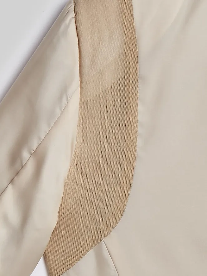 3-piece Suits|Suit Separates-Pronto Uomo Modern Fit Sharkskin Suit Jacket Tan Sharkskin