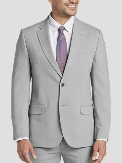 2-piece Suits-Nautica Modern Fit Suit Lt Gray Sharkskin