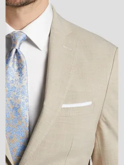 3-piece Suits|Suit Separates-Michael Kors Modern Fit Suit Jacket Tan Solid