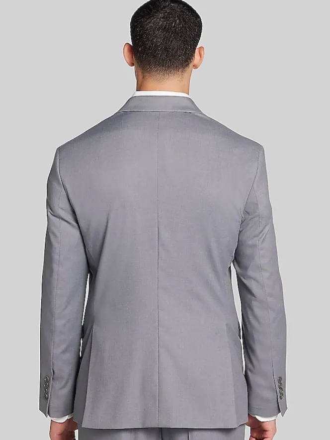 3-piece Suits|Suit Separates-Pronto Uomo Modern Fit Suit Jacket Black Solid