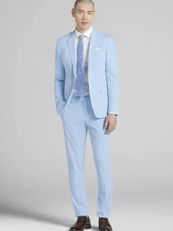 3-piece Suits|Suit Separates-Egara Modern Fit Suit Jacket Seafoam