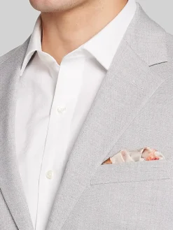 3-piece Suits|Suit Separates-Pronto Uomo Modern Fit Suit Jacket Lt Gray Sharkskin