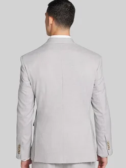 3-piece Suits|Suit Separates-Pronto Uomo Modern Fit Suit Jacket Lt Gray Sharkskin