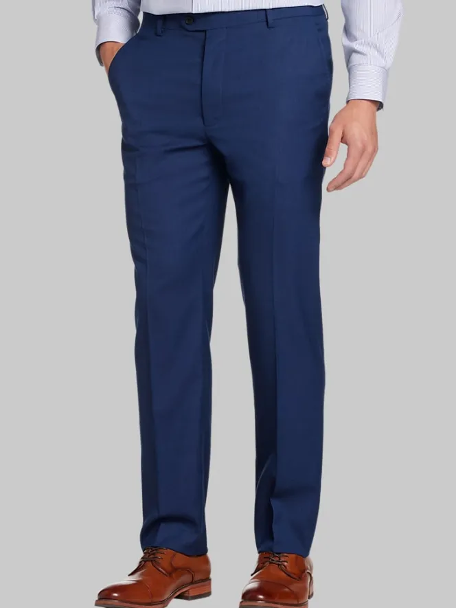 Big & Tall Pants|Big & Tall Suits-Pronto Uomo Modern Fit Suit Pants Blue