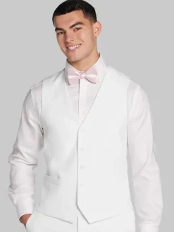 Big & Tall Suits|Vests-Pronto Uomo Modern Fit Suit Vest White