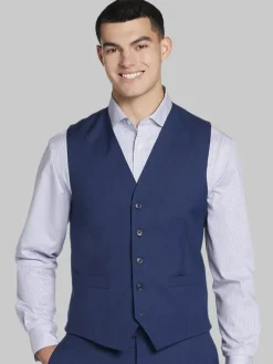 Vests|3-piece Suits-Pronto Uomo Modern Fit Suit Vest Blue