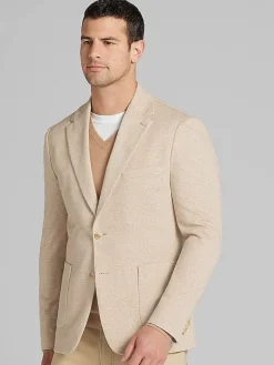 Sport Coats|Sport Coats-Report Collection Modern Fit Textured Knit Blazer Navy