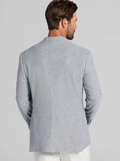 Sport Coats|Sport Coats-Joseph Abboud Modern Fit Tic Knit Sport Coat Blue Tic