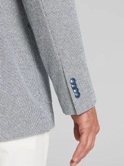 Sport Coats|Sport Coats-Joseph Abboud Modern Fit Tic Knit Sport Coat Blue Tic