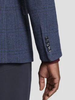 Sport Coats|Sport Coats-Nautica Modern Fit Tweed Plaid Sport Coat Blue Plaid