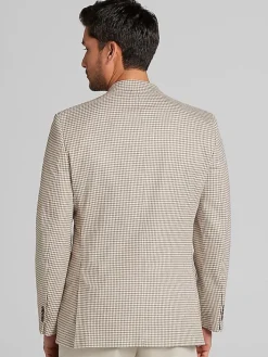 Sport Coats|Sport Coats-Nautica Modern Fit Tweed Sport Coat Tan Check