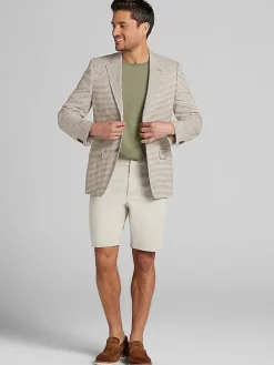 Sport Coats|Sport Coats-Nautica Modern Fit Tweed Sport Coat Tan Check