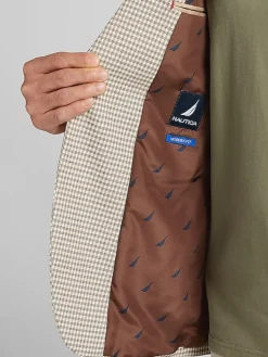 Sport Coats|Sport Coats-Nautica Modern Fit Tweed Sport Coat Tan Check