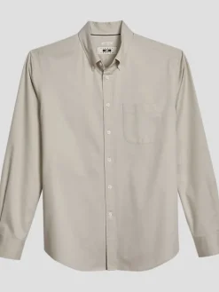 Button Up Shirts|Long Sleeve Button Up Shirts-Joseph Abboud Modern Fit Twill Button Up Shirt Black