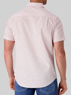 Button Up Shirts|Casual Shirts-Report Collection Modern Fit 4-Way Stretch Button Up Shirt White