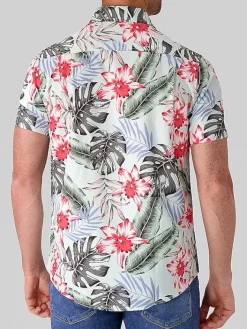 Button Up Shirts|Casual Shirts-Report Collection Modern Fit 4-Way Stretch Button Up Shirt Light Blue