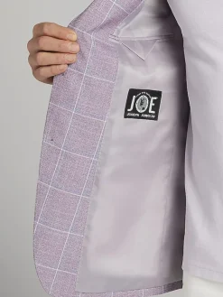 Big & Tall Sport Coats|Sport Coats-JOE Joseph Abboud Modern Fit Windowpane Sport Coat Rose Windowpane
