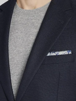 Blazers|Sport Coats-Joseph Abboud Modern Fit Wool Blend Blazer Black Solid