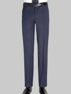 Big & Tall Pants|Big & Tall Suits-Awearness Kenneth Cole Modern Fit Wool Blend Suit Pants Blue