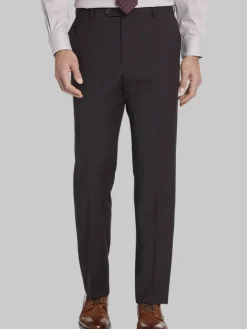 Dress Pants|3-piece Suits-Awearness Kenneth Cole Modern Fit Wool Blend Suit Pants Burgundy Tic