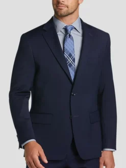 3-piece Suits|Suit Separates-Tommy Hilfiger Modern Fit Wool Blend Suit Jacket Black