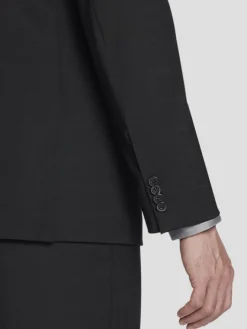 3-piece Suits|Suit Separates-Awearness Kenneth Cole Modern Fit Wool Blend Windowpane Suit Jacket Black Windowpane