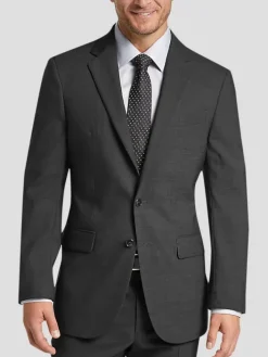 3-piece Suits|Suit Separates-Joseph Abboud Modern Fit Wool Suit Jacket Blue Tic