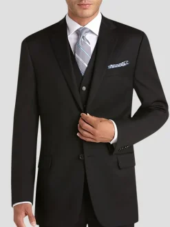 3-piece Suits|Suit Separates-Joseph Abboud Modern Fit Wool Suit Jacket Black