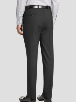 Dress Pants|3-piece Suits-Joseph Abboud Modern Fit Wool Suit Pants Blue Tic