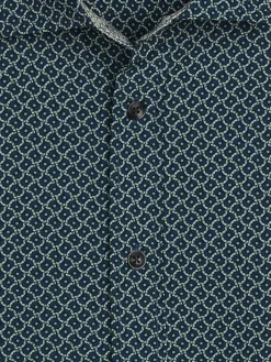 Button Up Shirts|Long Sleeve Button Up Shirts-Pronto Uomo Modern Fit Woven Casual Button Up Shirt Green